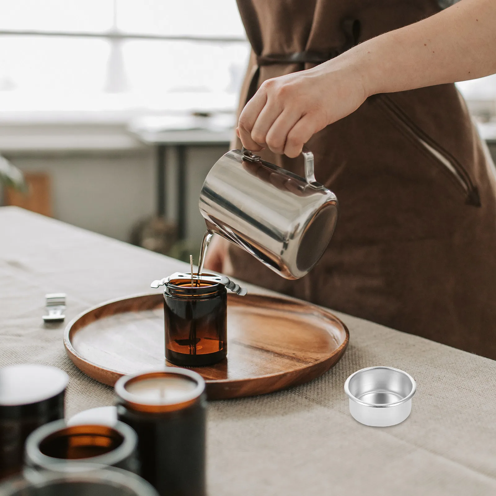 20Pcs Aluminum Silver Edge Holders Rounded DIY Christmas Wreaths Tealight Cup Home Birthdays Decor
20Pcs Aluminum Silver Edge Holders Rounded DIY Christmas Wreaths Tealight Cup Home Birthdays Decor