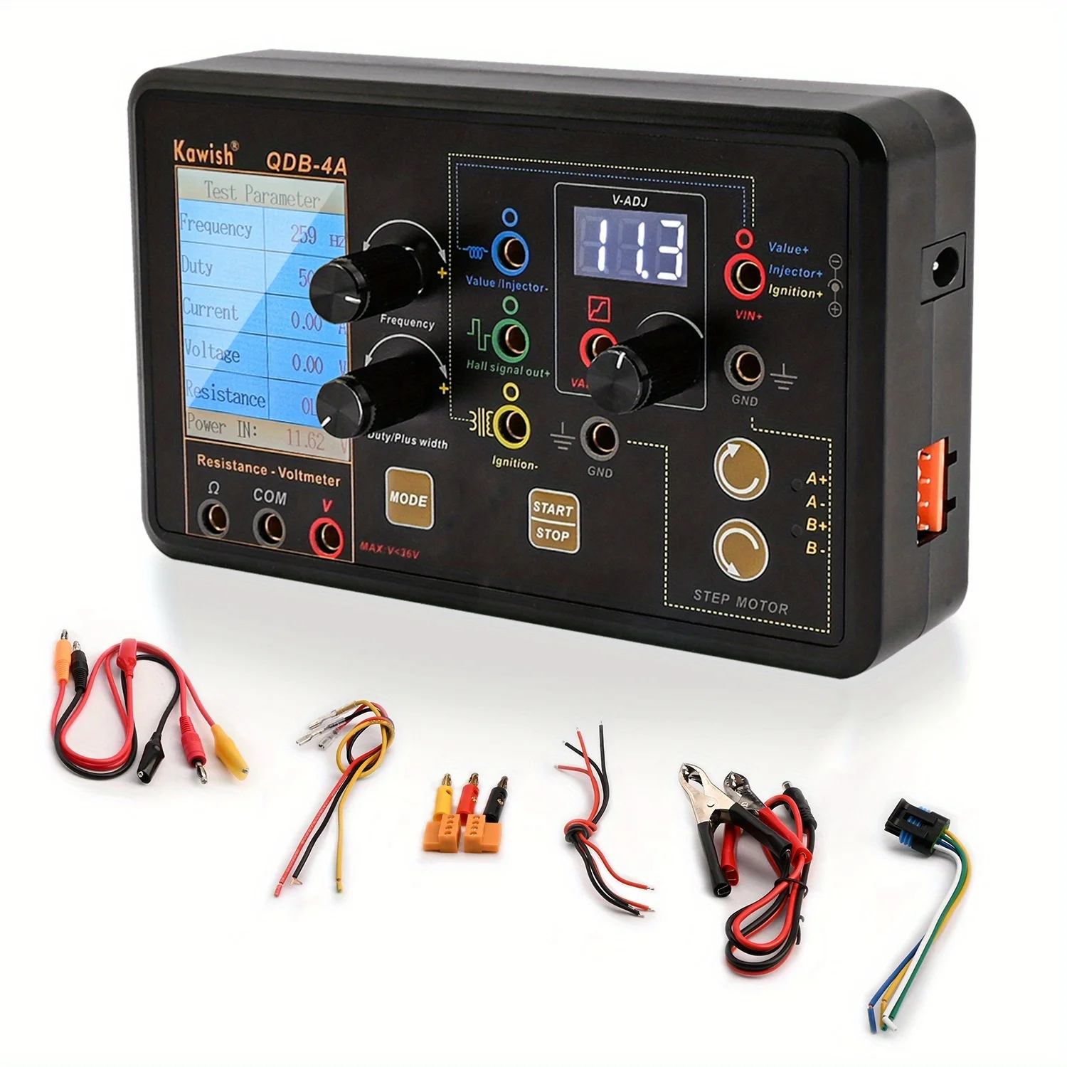 Auto Ignition Coil Test Injector Solenoid Valve Idling Stepper Motor Instrument Tester Fault Detector Drive Simulator
Auto Ignition Coil Test Injector Solenoid Valve Idling Stepper Motor Instrument Tester Fault Detector Drive Simulator