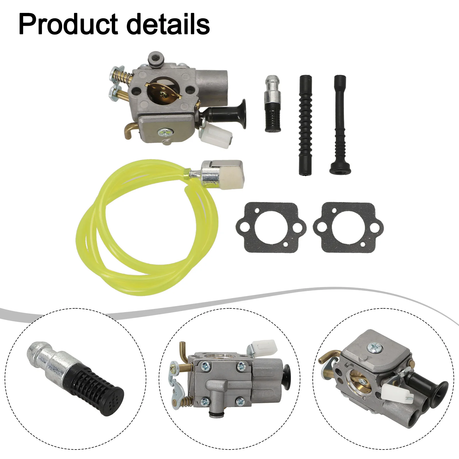 Комплект для ремонта карбюратора бензопилы: Запчасти для замены карбюратора, включает топливный и масляный фильтры
Комплект для ремонта карбюратора бензопилы: Запчасти для замены карбюратора, включает топливный и масляный фильтры
