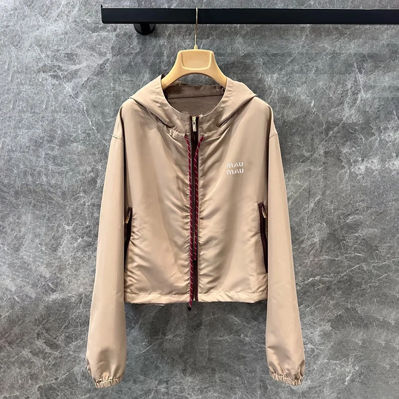 High-End Casual Sle Hooded Jaet Women's Dstring Waist Slimming Top ort Outerwear Commute Sle Loose Fit Long Sve
High-End Casual Sle Hooded Jaet Women's Dstring Waist Slimming Top ort Outerwear Commute Sle Loose Fit Long Sve