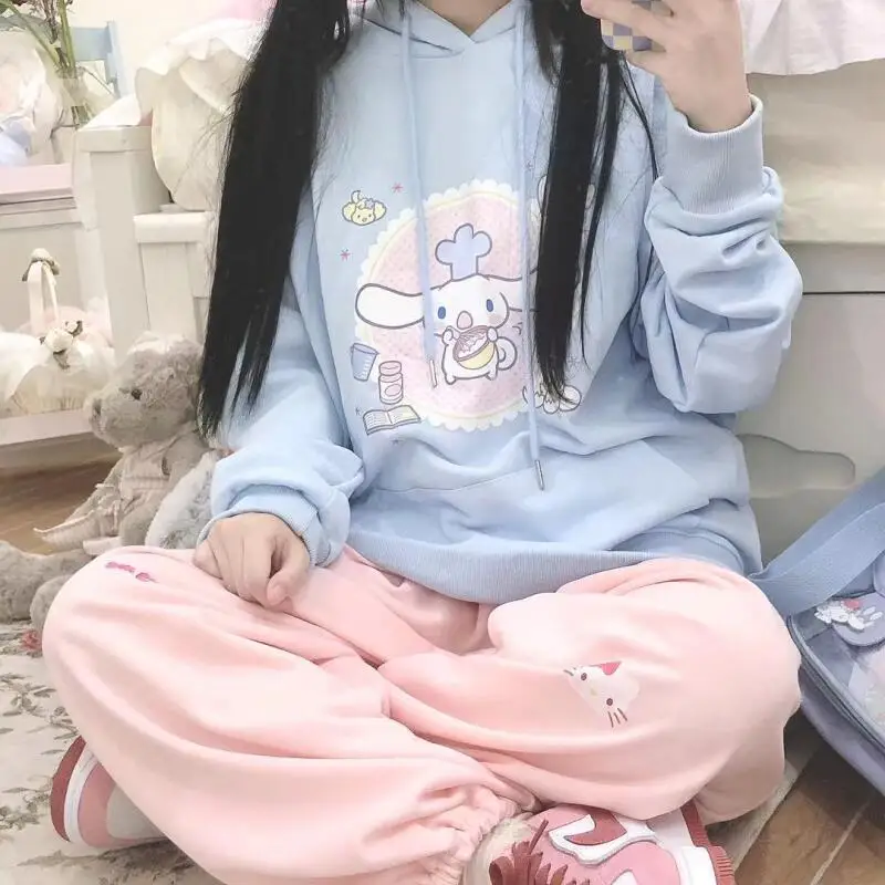 Мягкая, милая и нежная толстовка Cinnamoroll в молодежном стиле, уютная, из чистого хлопка, с капюшоном, синяя, бархатная, плотная, для девочек, в университетском стиле, куртка
Мягкая, милая и нежная толстовка Cinnamoroll в молодежном стиле, уютная, из чистого хлопка, с капюшоном, синяя, бархатная, плотная, для девочек, в университетском стиле, куртка