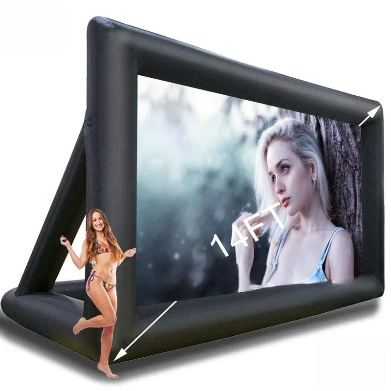 Movie Screen Outdoor Inflatable 14/16ft Projector Movie Film Screen For Home Backyard Party Games Theater Cinema With Fan
Movie Screen Outdoor Inflatable 14/16ft Projector Movie Film Screen For Home Backyard Party Games Theater Cinema With Fan