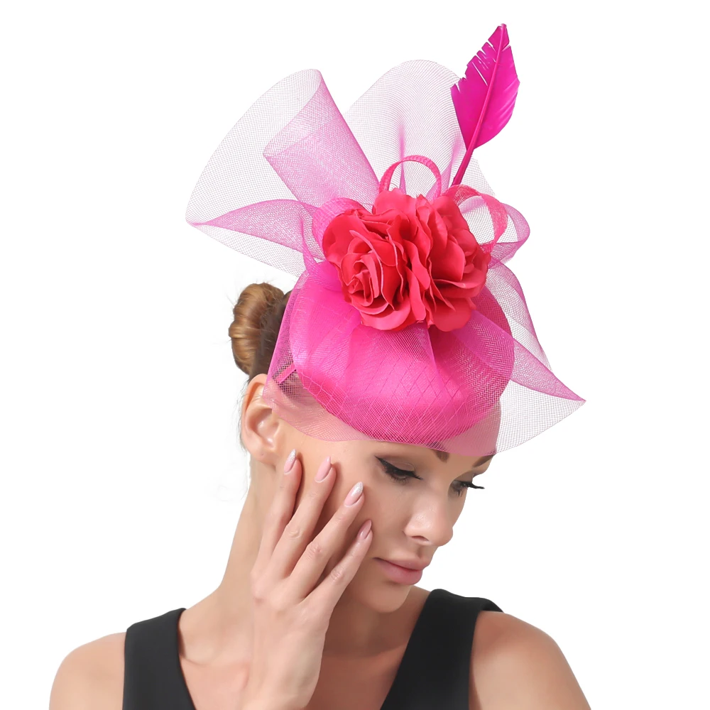 Elegant Bride Chic Fashion Hair Fascinator Flower Headband hat Women's Wedding Headwear for Formal Occasions Hair Accessories
Elegant Bride Chic Fashion Hair Fascinator Flower Headband hat Women's Wedding Headwear for Formal Occasions Hair Accessories