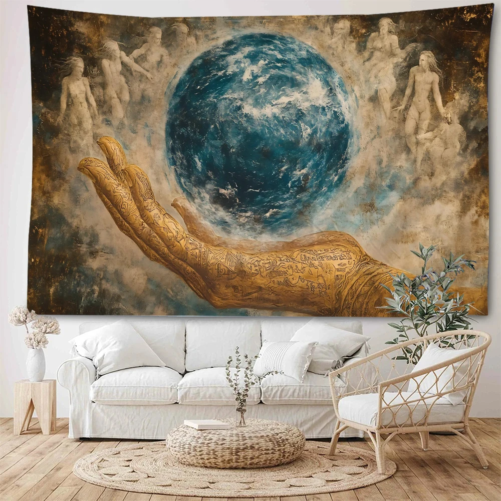 Ancient Mysterious Tarot Card Universe Quantum Studies Decorative Tapestry Black and White Mandala Sun Face Decorative Tapestry
Ancient Mysterious Tarot Card Universe Quantum Studies Decorative Tapestry Black and White Mandala Sun Face Decorative Tapestry