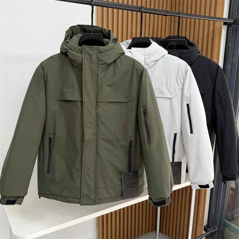 Thiened Outdoor Casual Hooded Cotton Jaet Men's Winter Warm Coat Dync Protection Ultrasonic Lo Cotton Lightweight
Thiened Outdoor Casual Hooded Cotton Jaet Men's Winter Warm Coat Dync Protection Ultrasonic Lo Cotton Lightweight