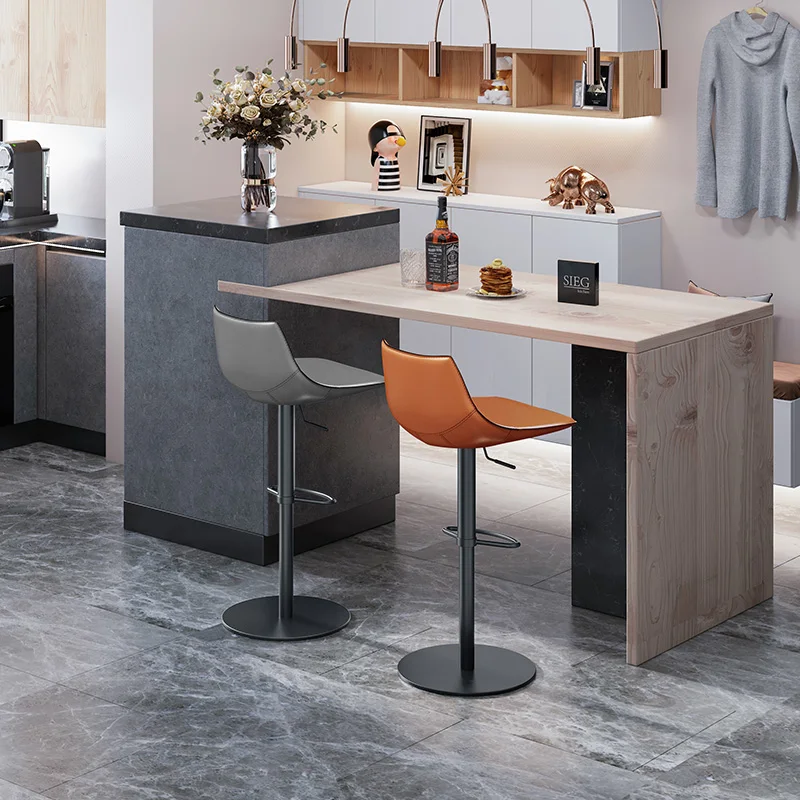 Nordic bar chair high chair stool modern simple light luxury household lifting leather stainless steel bar Island chair
Nordic bar chair high chair stool modern simple light luxury household lifting leather stainless steel bar Island chair