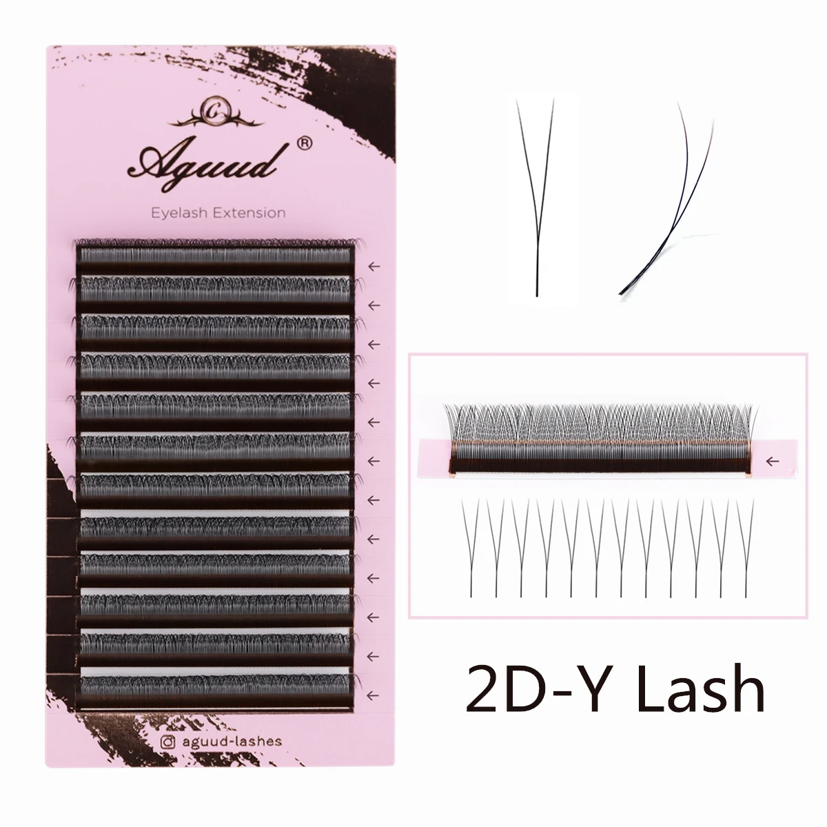 AGUUD Premade Volume Fan Cashmere Eyelash Y-Shaped Soft Single Tip 2D Y Mesh Net Cross Individual False Eyelashes Extensions
AGUUD Premade Volume Fan Cashmere Eyelash Y-Shaped Soft Single Tip 2D Y Mesh Net Cross Individual False Eyelashes Extensions