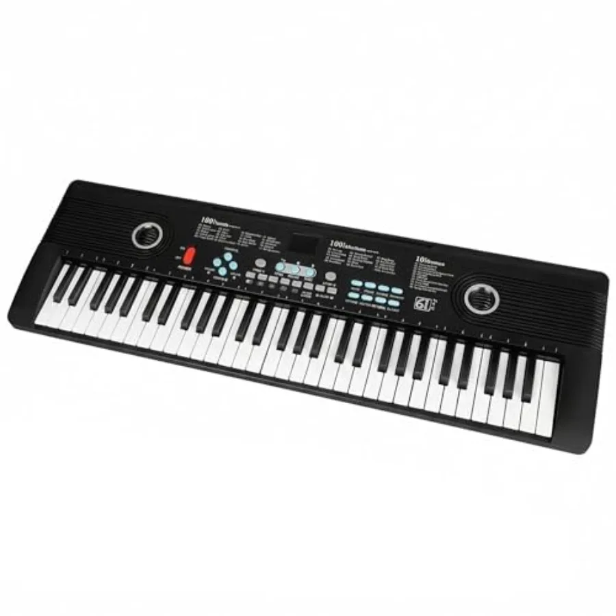 61 key keyboard Piano, Portable Electronic Digital Piano, Built In Dual Speakers, External Microphone, Power Plug, Rich Teachin
61 key keyboard Piano, Portable Electronic Digital Piano, Built In Dual Speakers, External Microphone, Power Plug, Rich Teachin