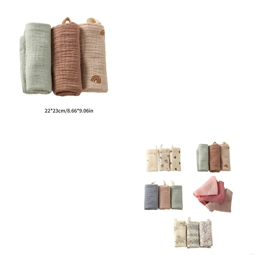 3PCS Cotton Handkerchief Face Towel 4-Layer Gentle and Absorbent Drooling Bib 4XBC
3PCS Cotton Handkerchief Face Towel 4-Layer Gentle and Absorbent Drooling Bib 4XBC
