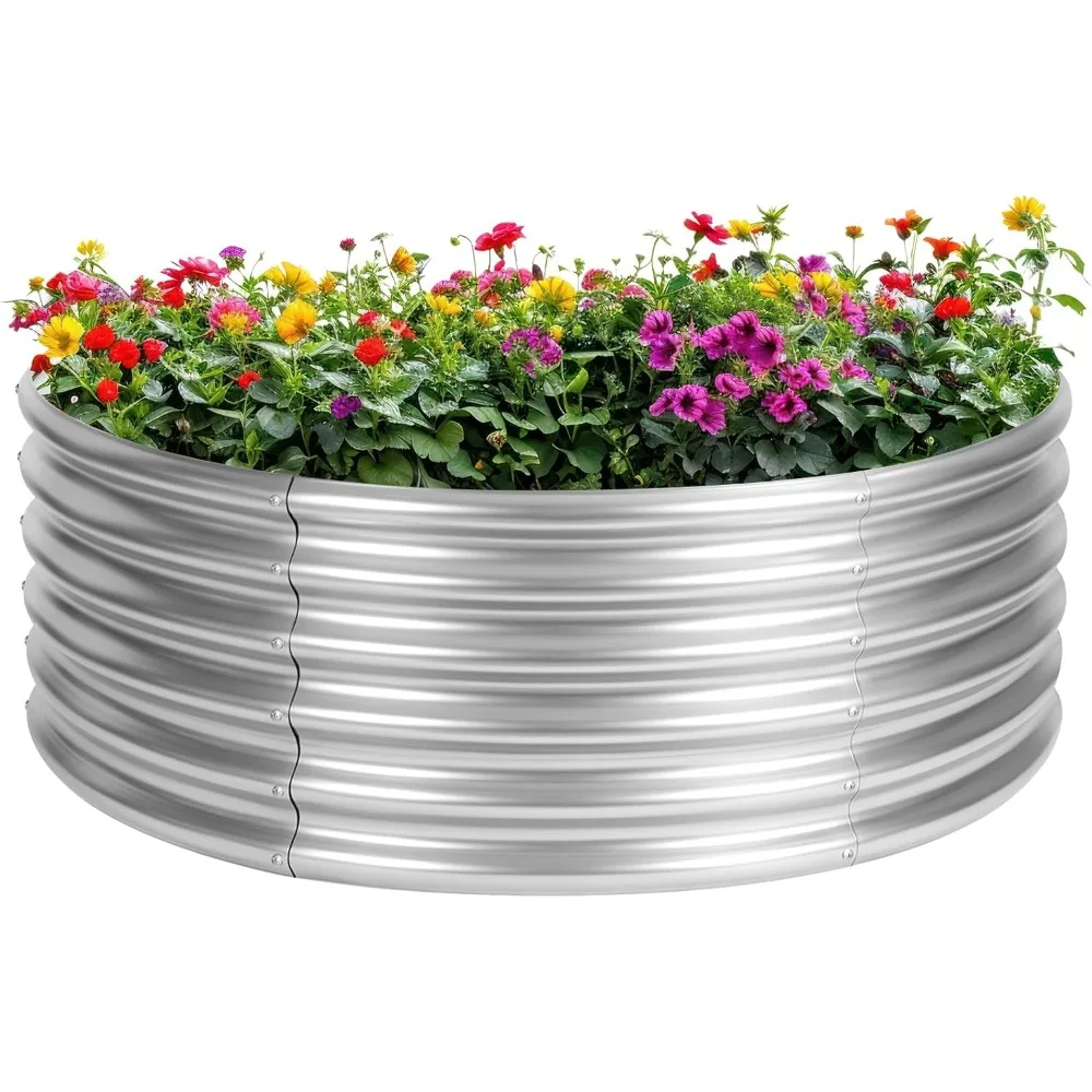 4x4x1.5ft Galvanized Raised Garden Beds Outdoor, Planters for Outdoor Plants, Raised Beds for Gardening Vegetables
4x4x1.5ft Galvanized Raised Garden Beds Outdoor, Planters for Outdoor Plants, Raised Beds for Gardening Vegetables