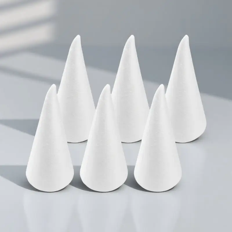 6Pcs White Foam Cones 24cm DIY Craft Project Christmas Winter New Year Flower Arrangement Children Craft Cone Ornament
6Pcs White Foam Cones 24cm DIY Craft Project Christmas Winter New Year Flower Arrangement Children Craft Cone Ornament