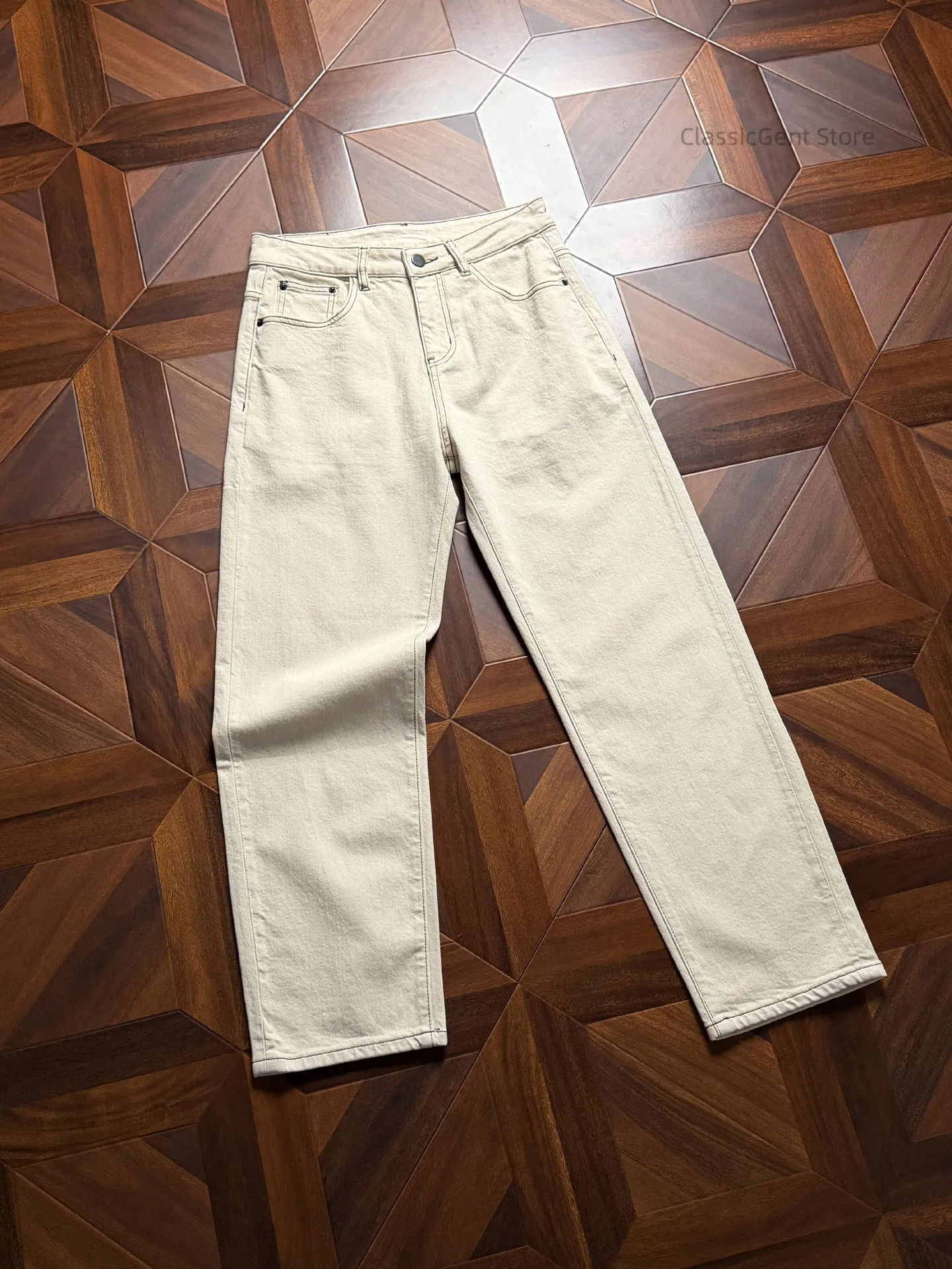 Genderless Basic 10oz Stretch Jeans, Light French High with Delicate Commuter
Genderless Basic 10oz Stretch Jeans, Light French High with Delicate Commuter