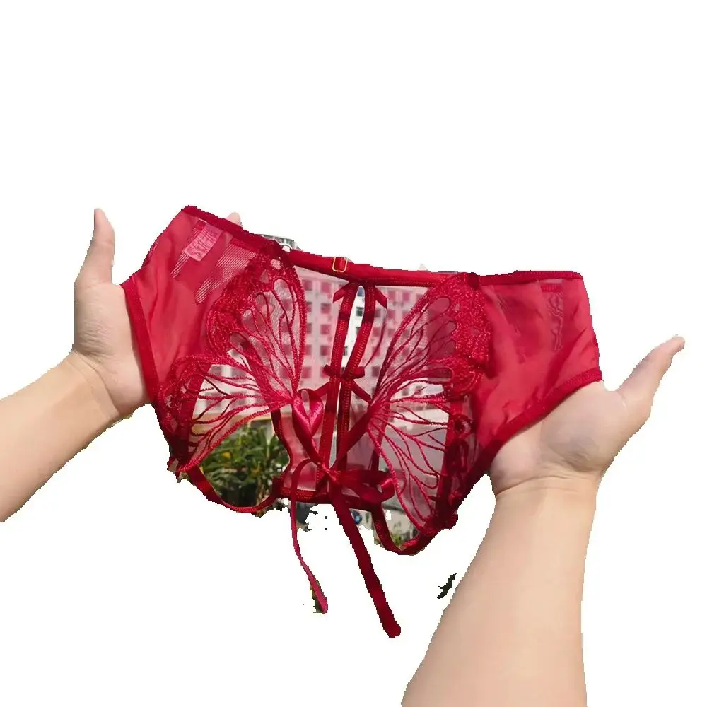 Women's Panties Sexy Lingerie Women'S Panties Butterfly Crotch Opening Transparent G-String Lace Embroidered Open Back Briefs
Women's Panties Sexy Lingerie Women'S Panties Butterfly Crotch Opening Transparent G-String Lace Embroidered Open Back Briefs