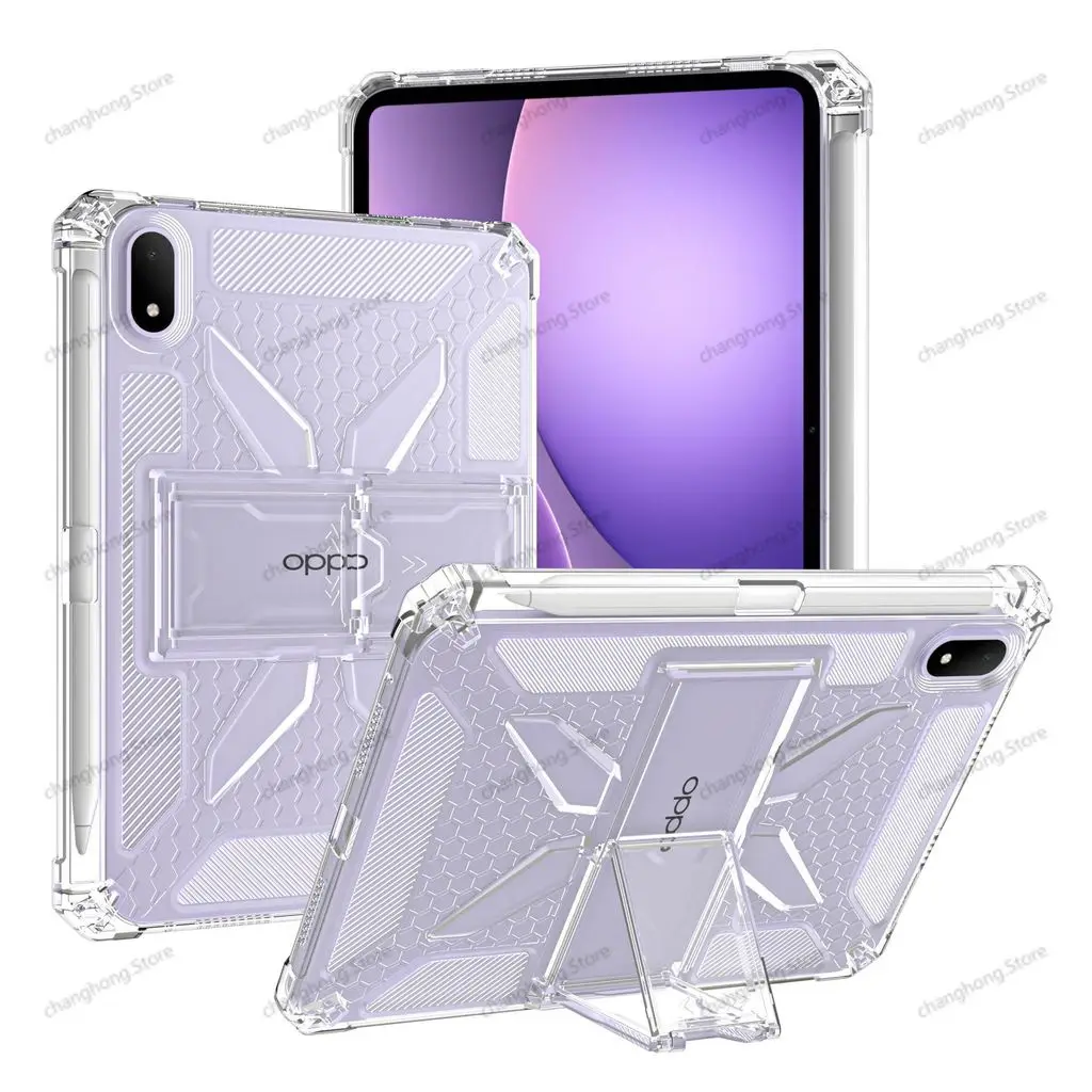 Built-in Pencil Holder For OPPO Pad Mini 8.8" Tablet Case Clear OPD2515 TPU Shockproof Cover with Foldable Kickstand
Built-in Pencil Holder For OPPO Pad Mini 8.8" Tablet Case Clear OPD2515 TPU Shockproof Cover with Foldable Kickstand