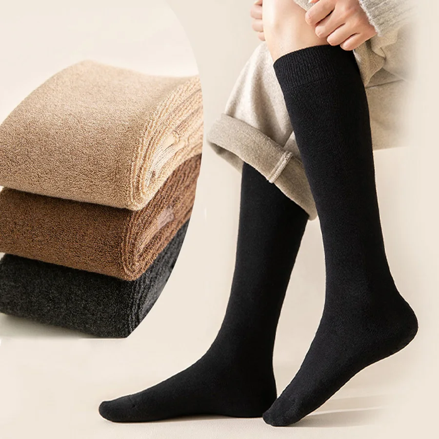 Теплые женские гольфы - термохлопковые носки для пеших прогулок, работы, зимы, подарков
Теплые женские гольфы - термохлопковые носки для пеших прогулок, работы, зимы, подарков