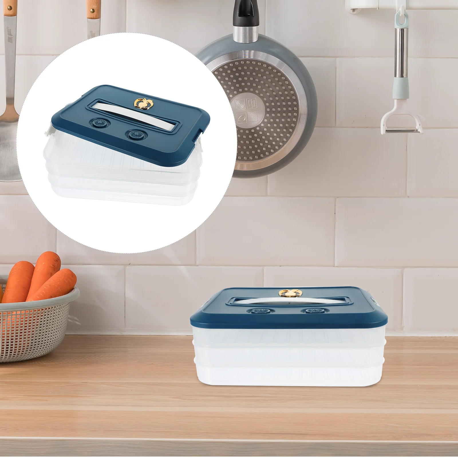 Dumpling Preservation Box Food Storage Container Sealed Fridge Case PP Material Non Skid Bottom Lightweight Refrigerator Box
Dumpling Preservation Box Food Storage Container Sealed Fridge Case PP Material Non Skid Bottom Lightweight Refrigerator Box