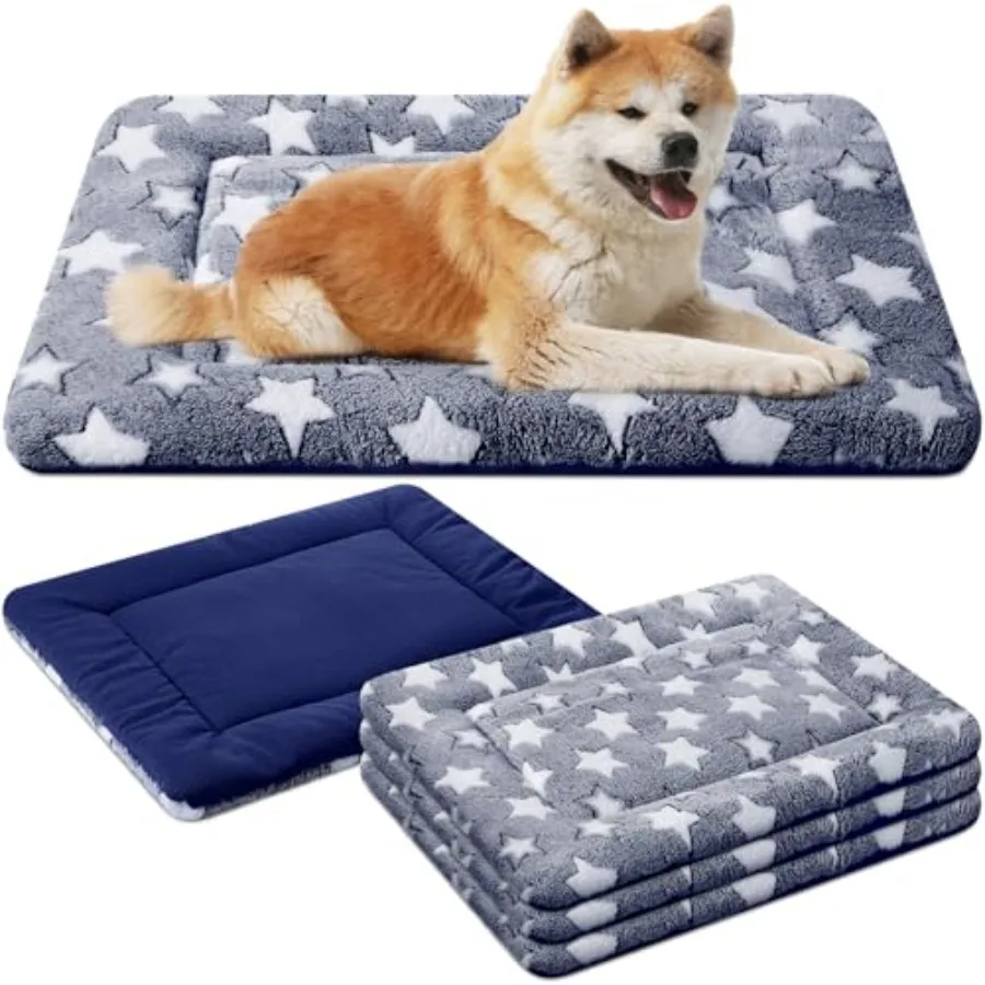 4 Pcs Dog Crate Pads, Ultra Soft Warm Washable Anti-Slip Kennel Bed Mat for Pets, Reversible, Replaceable, Cozy Cage Ler for Sm
4 Pcs Dog Crate Pads, Ultra Soft Warm Washable Anti-Slip Kennel Bed Mat for Pets, Reversible, Replaceable, Cozy Cage Ler for Sm