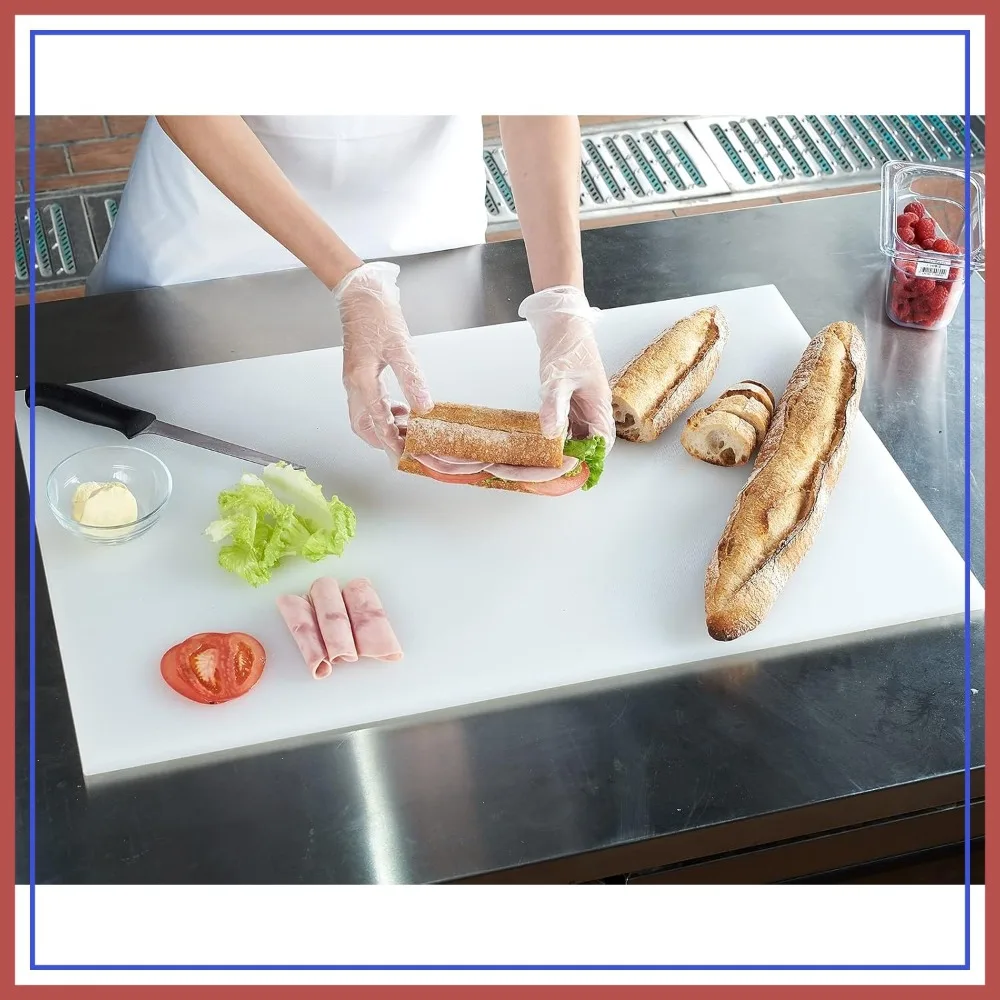 30x18x0.5 Inch White Plastic Cutting Board, Anti-Slip, Dishwasher Safe for Commercial Kitchen
30x18x0.5 Inch White Plastic Cutting Board, Anti-Slip, Dishwasher Safe for Commercial Kitchen