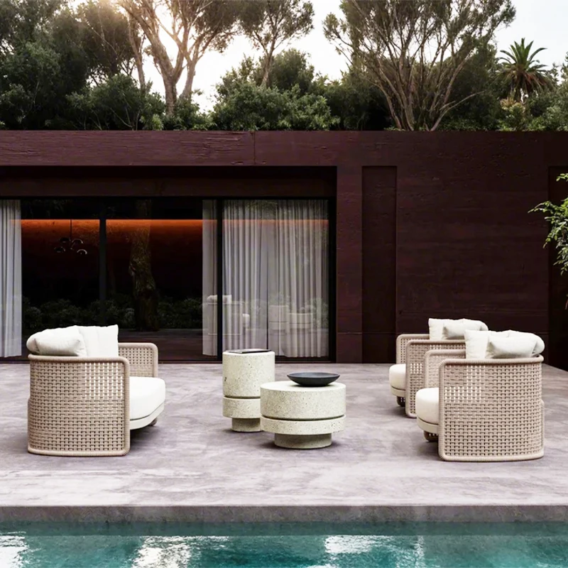 Myanmar Rope Furniture Webbing Garden Rope Aluminum Sofa Set Hotel Patio Outdoor Furniture Outdoor Sofa
Myanmar Rope Furniture Webbing Garden Rope Aluminum Sofa Set Hotel Patio Outdoor Furniture Outdoor Sofa