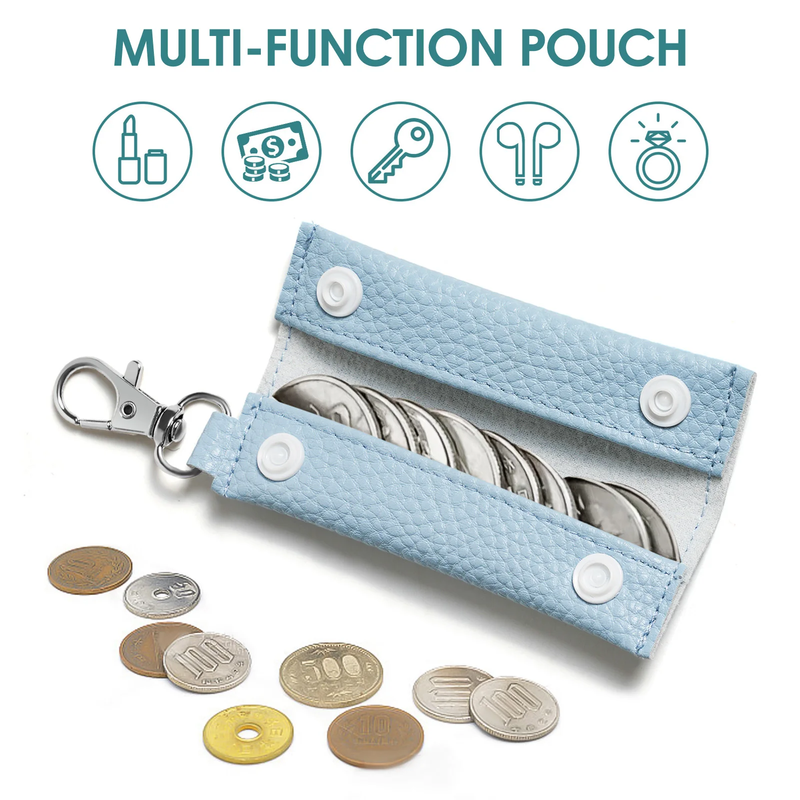 PU Leather Coin Purse Multi-function Key Pouch Holder Bags Pendant Casual Trendy Fashion Small Gift Key Wallets Bag for Woman
PU Leather Coin Purse Multi-function Key Pouch Holder Bags Pendant Casual Trendy Fashion Small Gift Key Wallets Bag for Woman