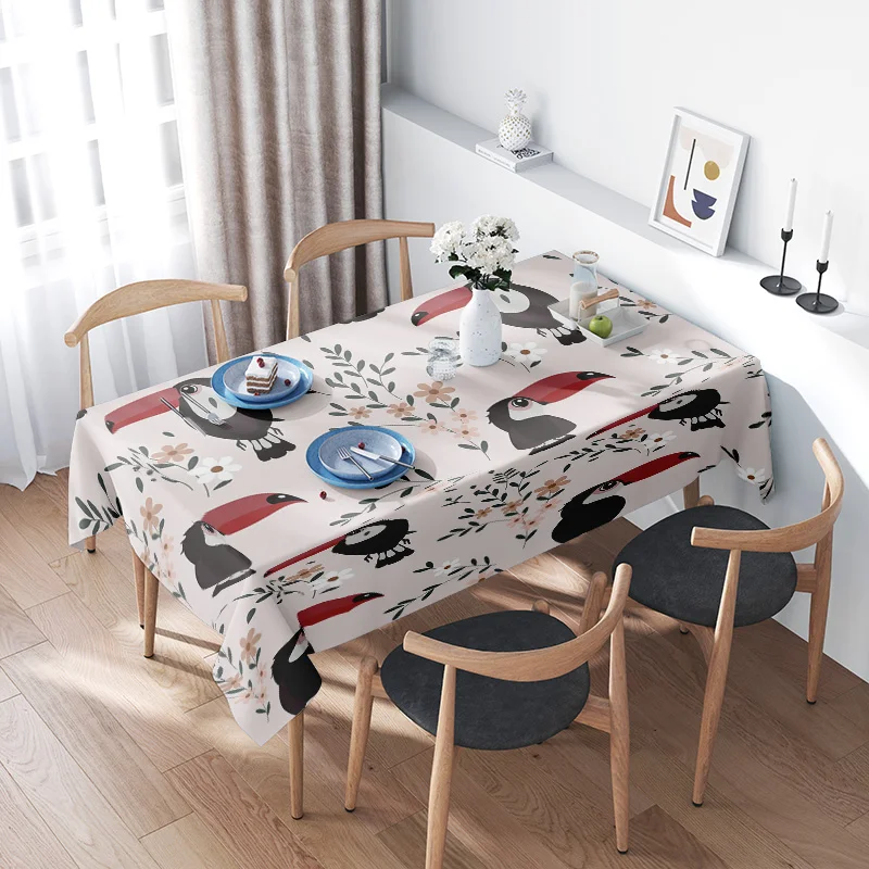 Kitchen Tablecloth Floral Birds Design Washable Polyester Square Dining Table Cover Home Decoration Decorative Table Linens for
Kitchen Tablecloth Floral Birds Design Washable Polyester Square Dining Table Cover Home Decoration Decorative Table Linens for