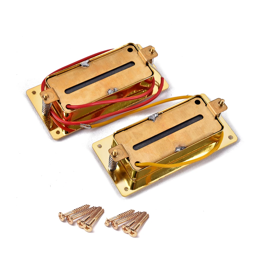 2 Pcs Bass Pickup Guitar Parts Double Coil Golden Pickups Humbucker String Electric
2 Pcs Bass Pickup Guitar Parts Double Coil Golden Pickups Humbucker String Electric