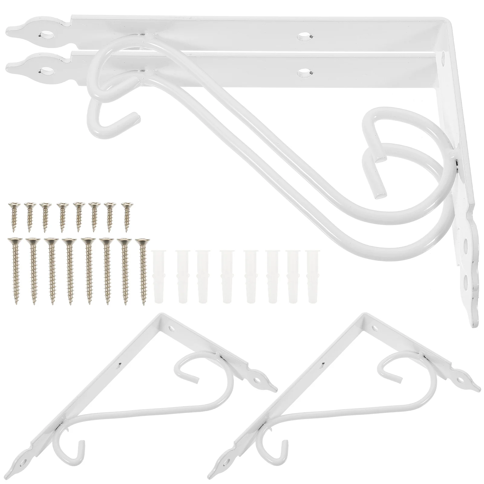 4pcs Wall Mounted Floral Style Shelf Brackets for Bookrack / Calpboard / Set Box (White) Bookrack bracket
4pcs Wall Mounted Floral Style Shelf Brackets for Bookrack / Calpboard / Set Box (White) Bookrack bracket