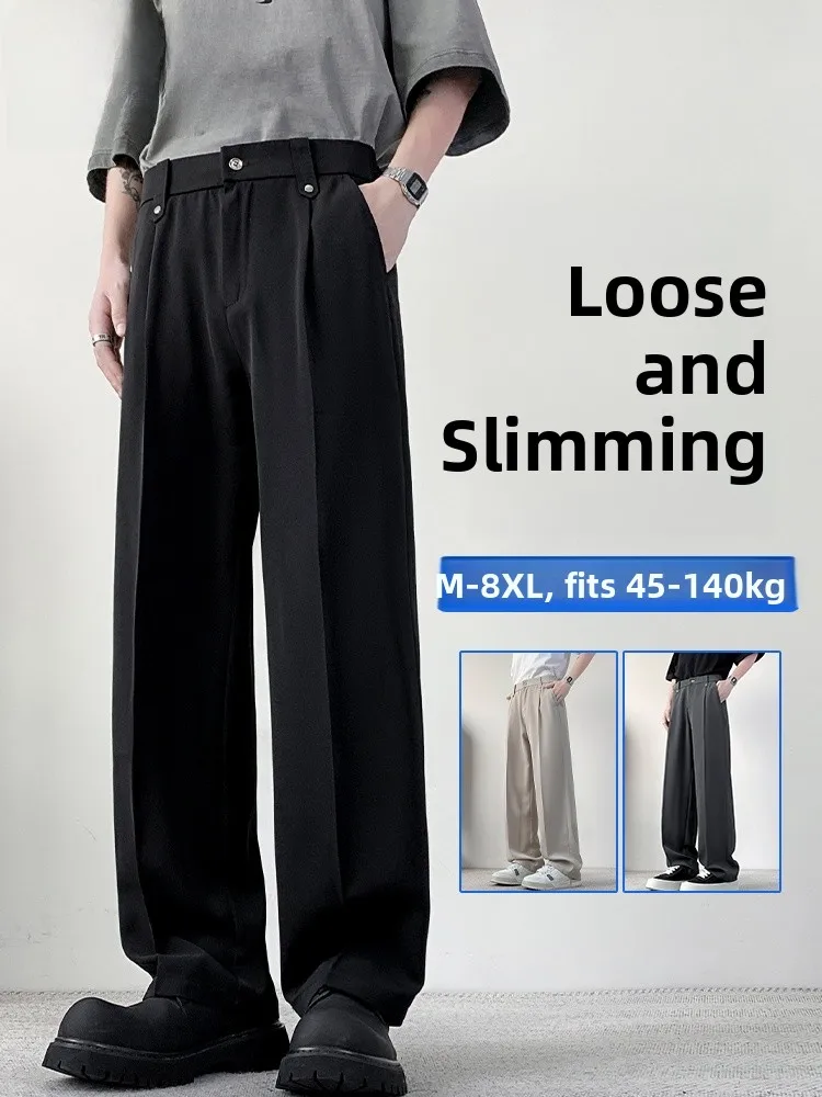 Мужские повседневные брюки MoChao свободного кроя с широкими штанинами, большие размеры, прямые, струящиеся, однотонные, универсальные, простой дизайн
Мужские повседневные брюки MoChao свободного кроя с широкими штанинами, большие размеры, прямые, струящиеся, однотонные, универсальные, простой дизайн