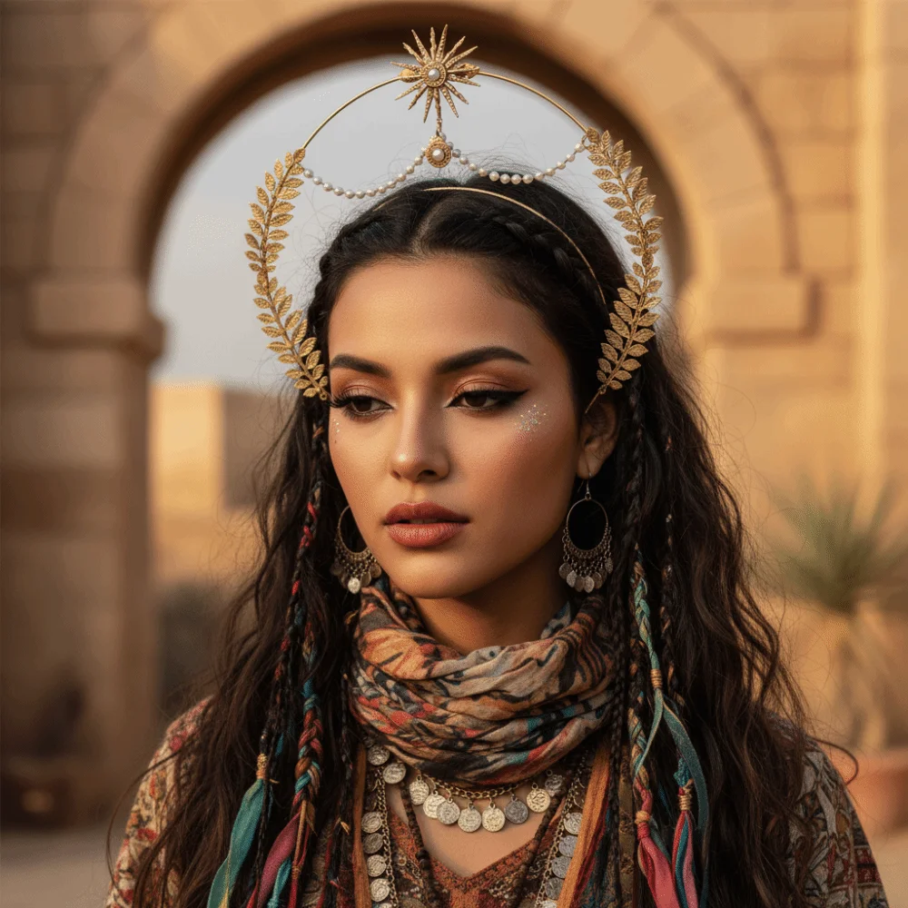 Headpiece Sun God Halo Headband Gold Pearl COSPLAY Hair Hoop Fashion Show Hair Accessories Star Baroque Crown Ladies/Girls
Headpiece Sun God Halo Headband Gold Pearl COSPLAY Hair Hoop Fashion Show Hair Accessories Star Baroque Crown Ladies/Girls