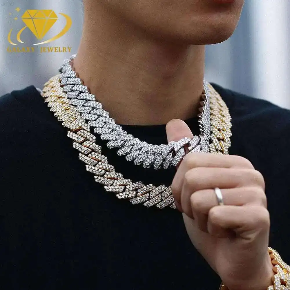 Pass Diamond Tester 2 Rows 10mm 12mm Real 925 Silver Hip Hop Full Iced Out Vvs Moissanite Prong Cuban Link Chain for Men
Pass Diamond Tester 2 Rows 10mm 12mm Real 925 Silver Hip Hop Full Iced Out Vvs Moissanite Prong Cuban Link Chain for Men