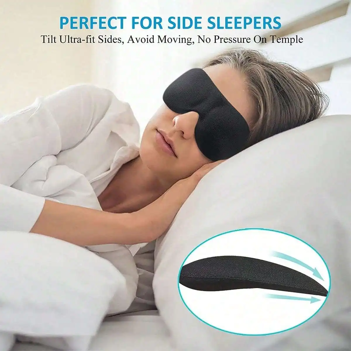 1pc Light Blocking Sleep Mask 3D Stereo Nose-free Eye Mask Lightweight Breathable Sleep Mask
1pc Light Blocking Sleep Mask 3D Stereo Nose-free Eye Mask Lightweight Breathable Sleep Mask