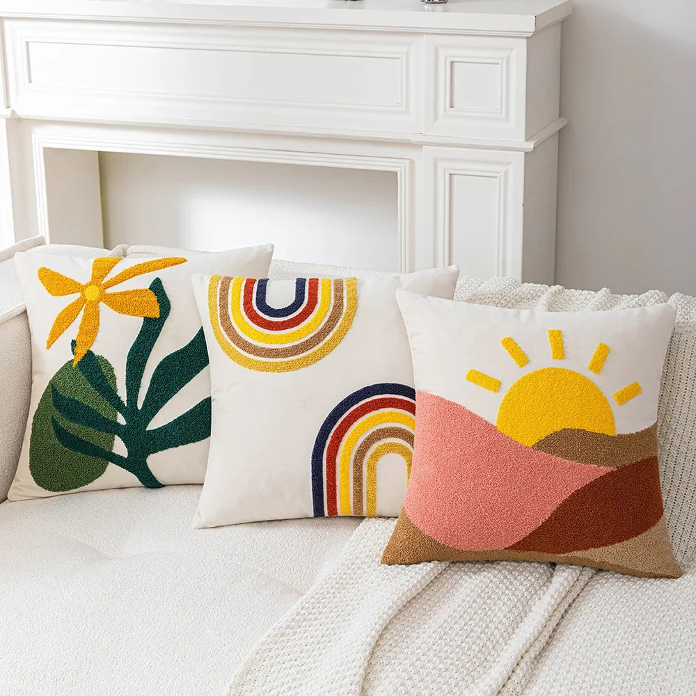 Cartoon Hand-embroidered Sofa Decorative Pillow Cushions for Car Decoration Fashion Flower Soft Cushion Cover 45x45cm
Cartoon Hand-embroidered Sofa Decorative Pillow Cushions for Car Decoration Fashion Flower Soft Cushion Cover 45x45cm