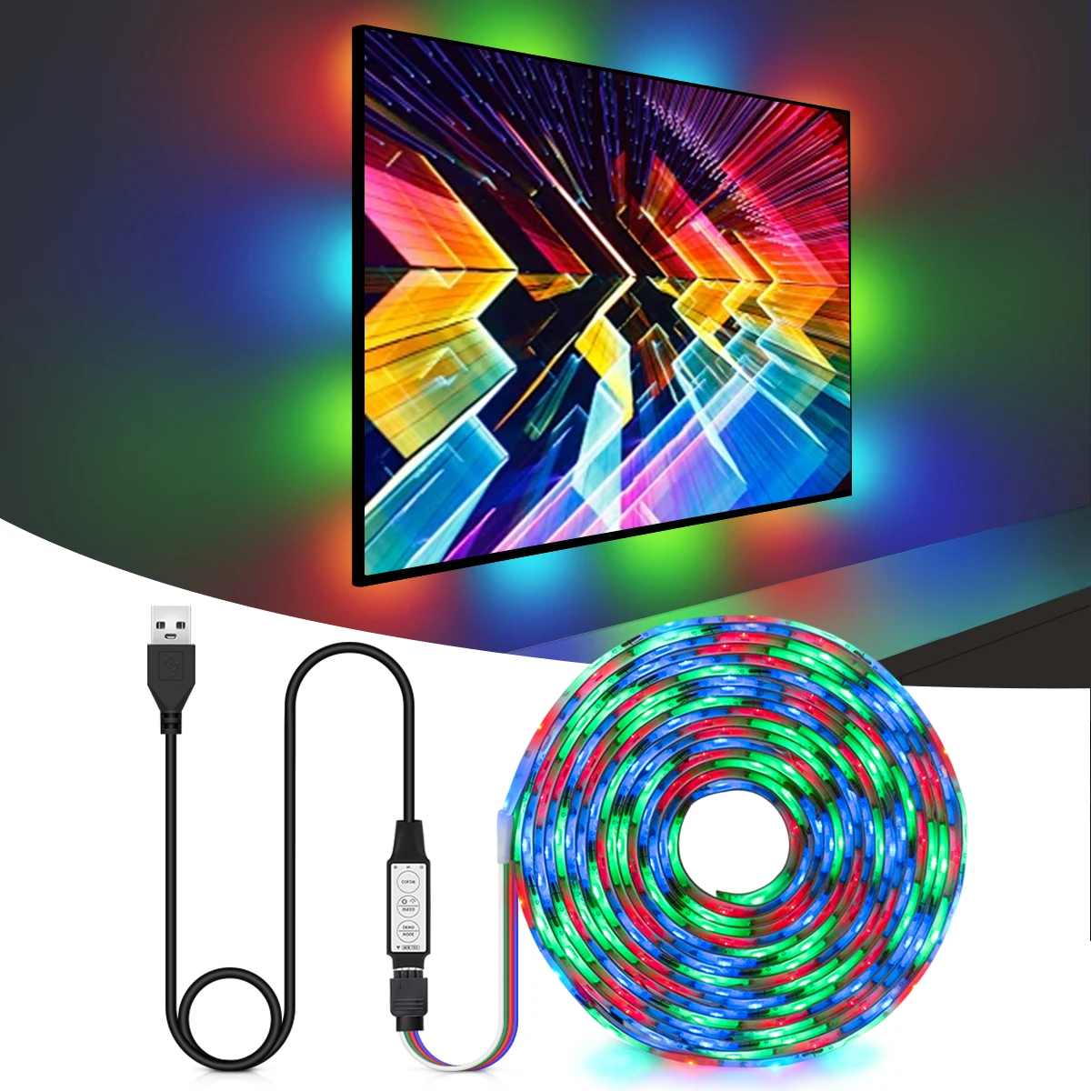 Водонепроницаемая светодиодная лента с USB, 5 В, меняющая цвет, 2835 RGB, гибкая светодиодная лента для телевизора, лента для игровой комнаты, подсветка, Декор
Водонепроницаемая светодиодная лента с USB, 5 В, меняющая цвет, 2835 RGB, гибкая светодиодная лента для телевизора, лента для игровой комнаты, подсветка, Декор