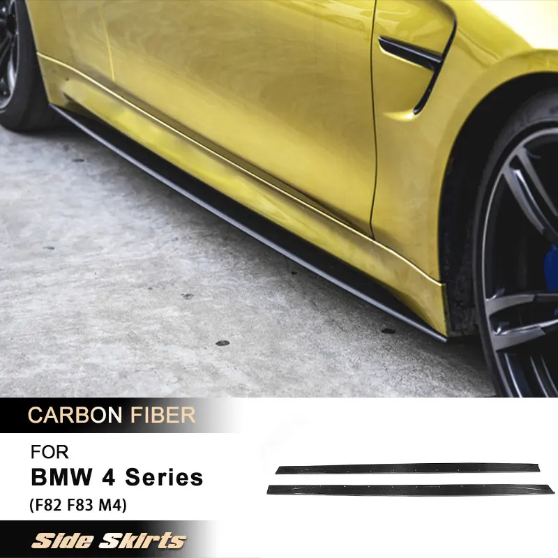Car Side Skirts Extensions for BMW F82 F83 M4 Coupe Convertible 2014-2017 Side Door Bumper Apron Lip Body Kit Carbon Fiber FRP
Car Side Skirts Extensions for BMW F82 F83 M4 Coupe Convertible 2014-2017 Side Door Bumper Apron Lip Body Kit Carbon Fiber FRP