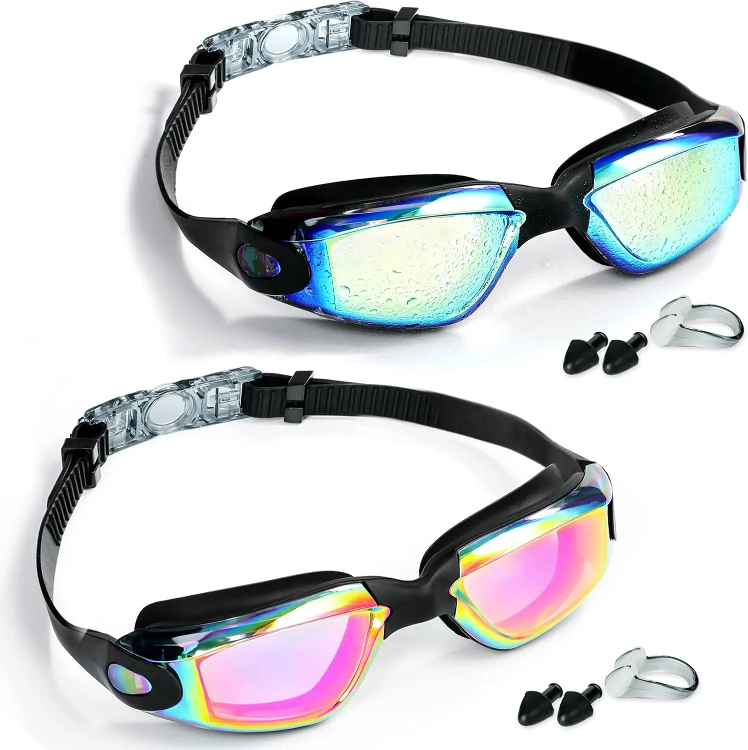 Swim Goggles 2 Pack Anti Fog No Leaking for Adults Men Women
Swim Goggles 2 Pack Anti Fog No Leaking for Adults Men Women