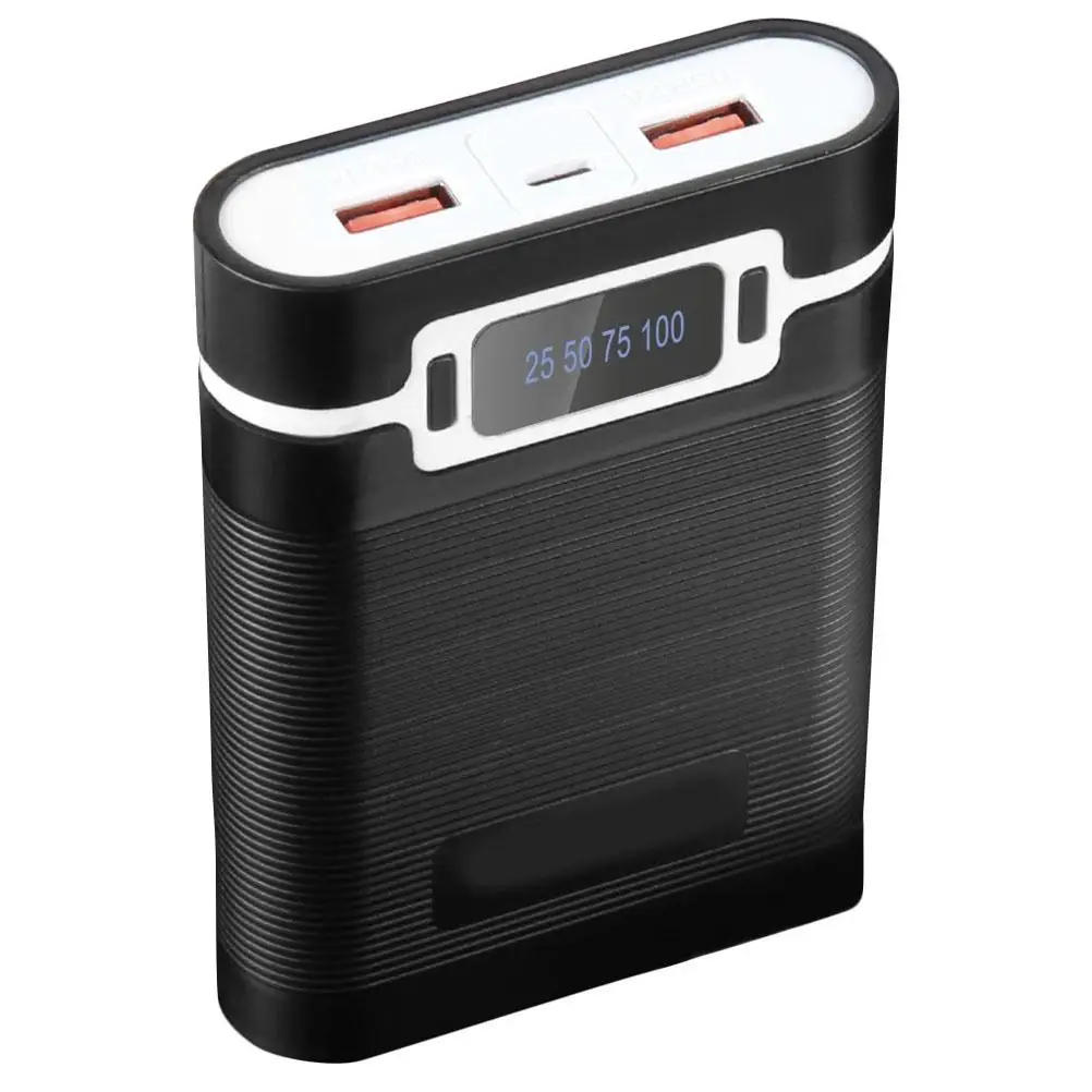 DIY 18650 Box Dual USB Ports 4 Batteries Bank Case Portable Phone Accessory Rechargeable Solution 
DIY 18650 Box Dual USB Ports 4 Batteries Bank Case Portable Phone Accessory Rechargeable Solution