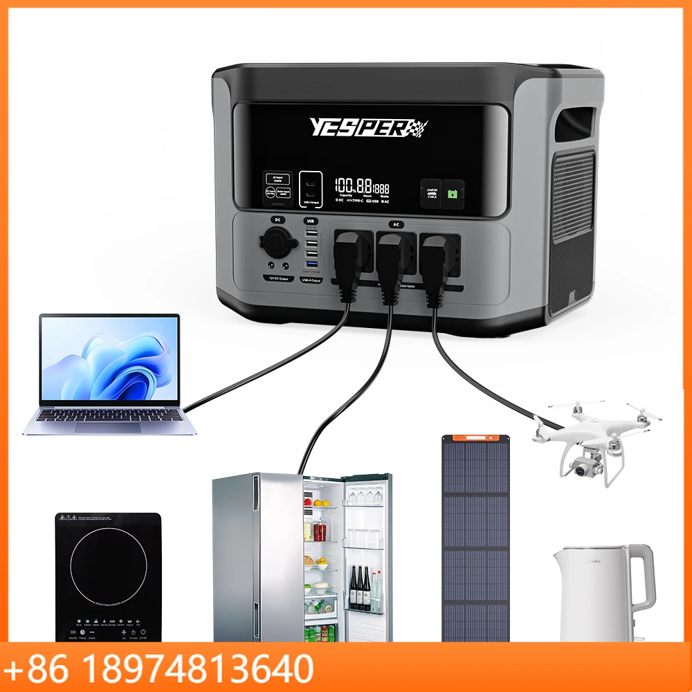 Yesper PB-58 1408Wh LiFePO4 Portable Power Station 1500W 230V Pure Sine Wave Solar Charging Power Station For Outdoor Camping
Yesper PB-58 1408Wh LiFePO4 Portable Power Station 1500W 230V Pure Sine Wave Solar Charging Power Station For Outdoor Camping