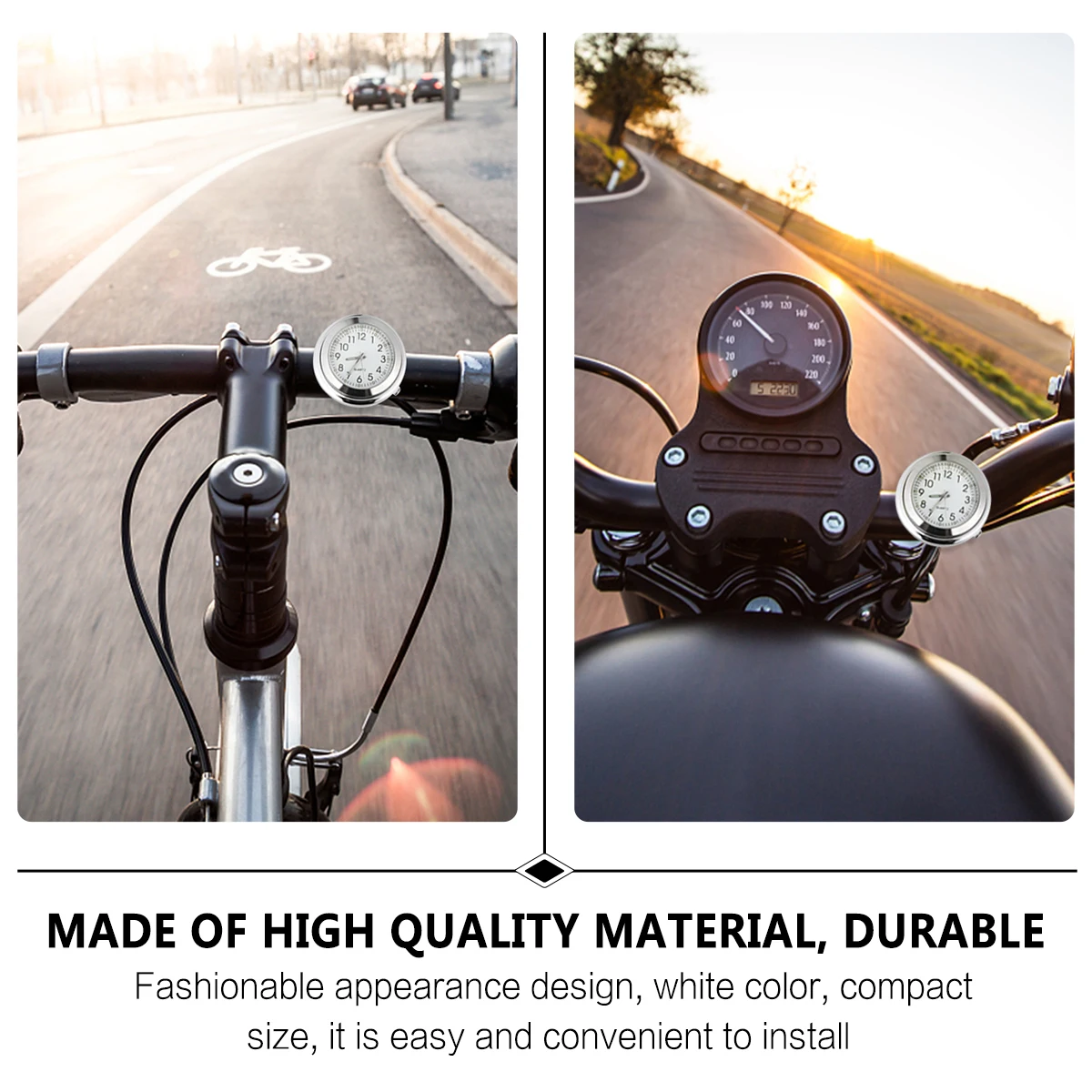 Aluminum Alloy Motorcycle Handlebar Clocks Bike Tiny Bicycle Schedules Fluorescent Design Clear Time Scale Night Riding
Aluminum Alloy Motorcycle Handlebar Clocks Bike Tiny Bicycle Schedules Fluorescent Design Clear Time Scale Night Riding