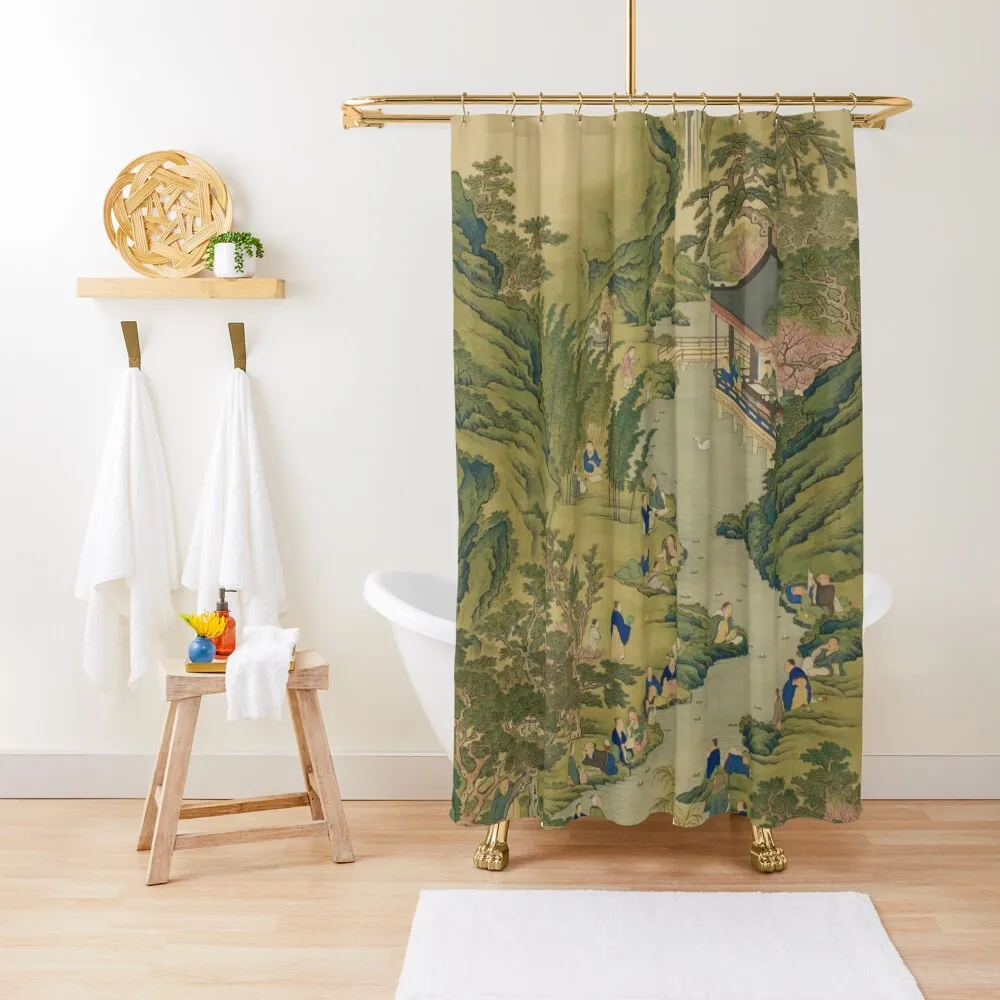 Classical Japanese Art: Lanting Pavilion by a Winding Stream by Hara Zaichu Shower Curtain For Bathroom Shower Curtain
Classical Japanese Art: Lanting Pavilion by a Winding Stream by Hara Zaichu Shower Curtain For Bathroom Shower Curtain