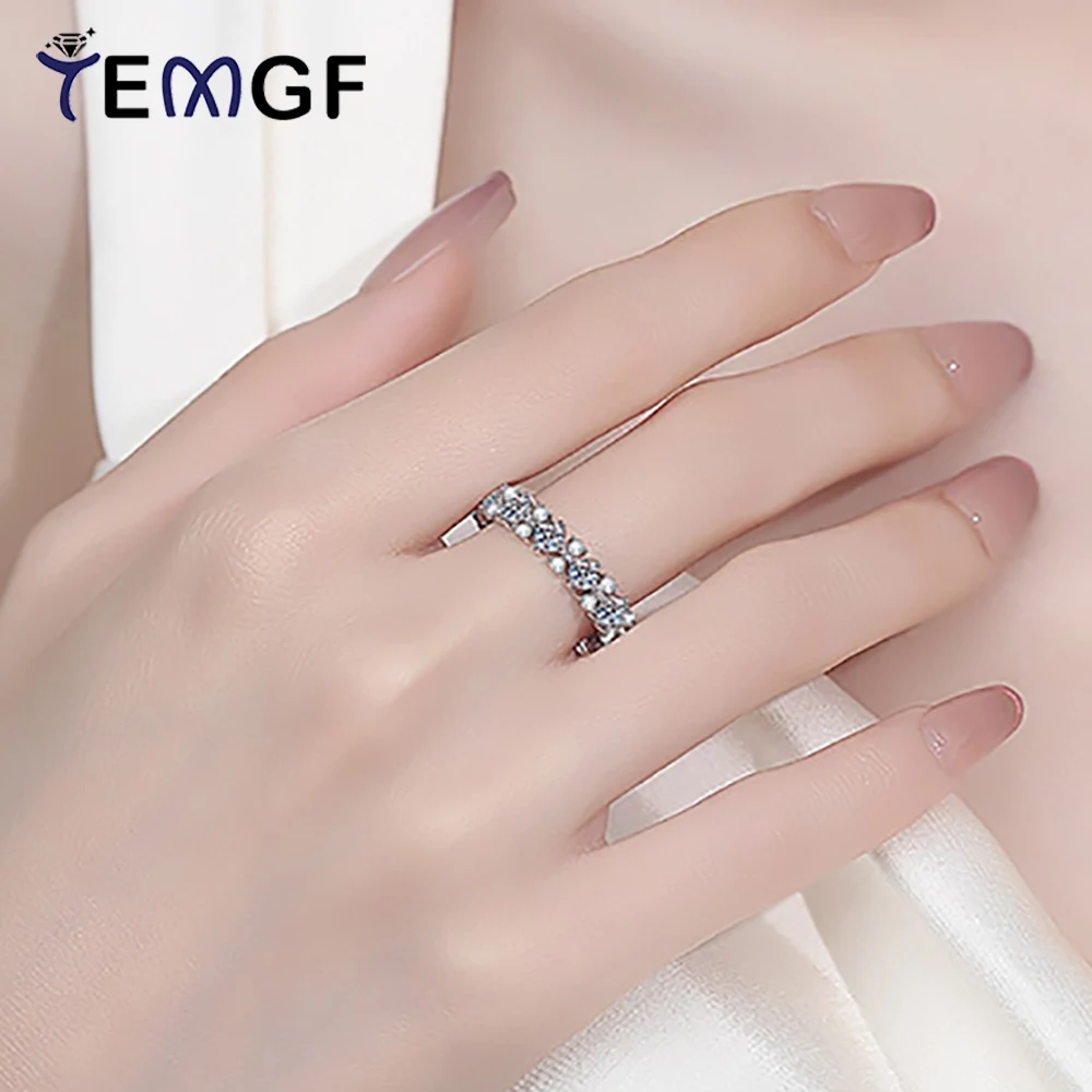 TEMGF Full Moissanite Ring 925 Silver Hollow Out Gorgeous Ring for Women Fashion Sparkling Fine Jewelry GRA Certified 1.56CTTW
TEMGF Full Moissanite Ring 925 Silver Hollow Out Gorgeous Ring for Women Fashion Sparkling Fine Jewelry GRA Certified 1.56CTTW