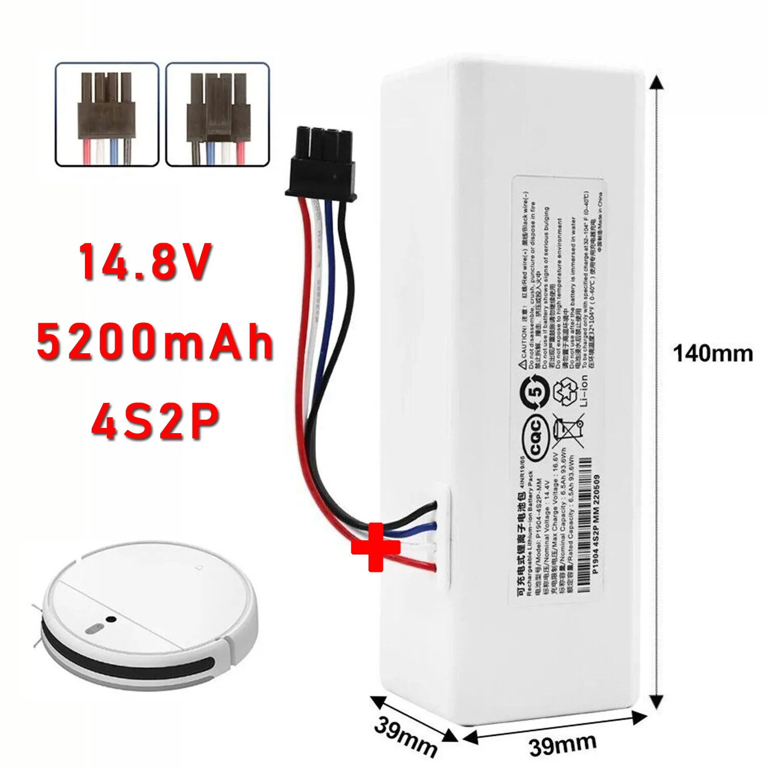 Робот-пылесос с аккумулятором 14,8 В для Xiaomi Mijia 1C, аккумулятор STYTJ01ZHM, новый
Робот-пылесос с аккумулятором 14,8 В для Xiaomi Mijia 1C, аккумулятор STYTJ01ZHM, новый