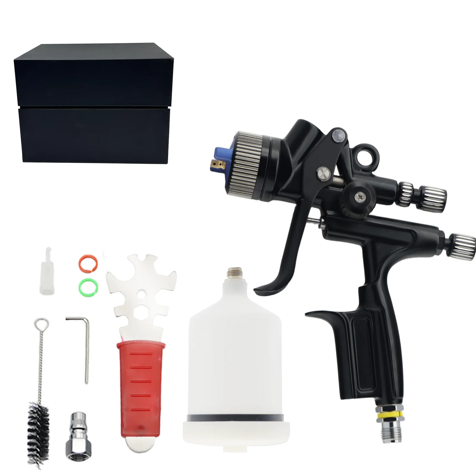 HVLP 5200 spray gun 1.3mm car spayer painting tool with adapter pot spray air paint gun good atomization 260L/MIn
HVLP 5200 spray gun 1.3mm car spayer painting tool with adapter pot spray air paint gun good atomization 260L/MIn