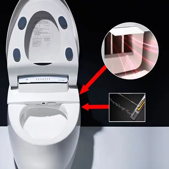 High Quality Tankless Intelligent Smart Toilet, Floor Mounted Electric Water Closet, Modern Ceramic Toilet Bowl for Bathroom
High Quality Tankless Intelligent Smart Toilet, Floor Mounted Electric Water Closet, Modern Ceramic Toilet Bowl for Bathroom
