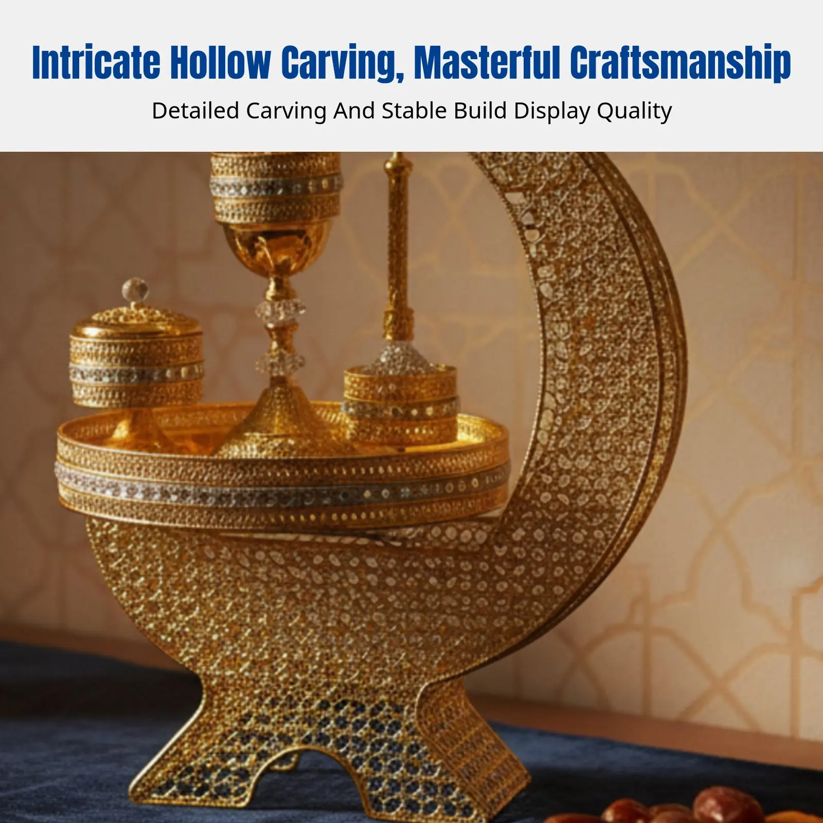Gold Hollow Iron Incense Burner Set, Arabic Style Home Decor, Abstract Aromatherapy Holder, Unique Design
Gold Hollow Iron Incense Burner Set, Arabic Style Home Decor, Abstract Aromatherapy Holder, Unique Design