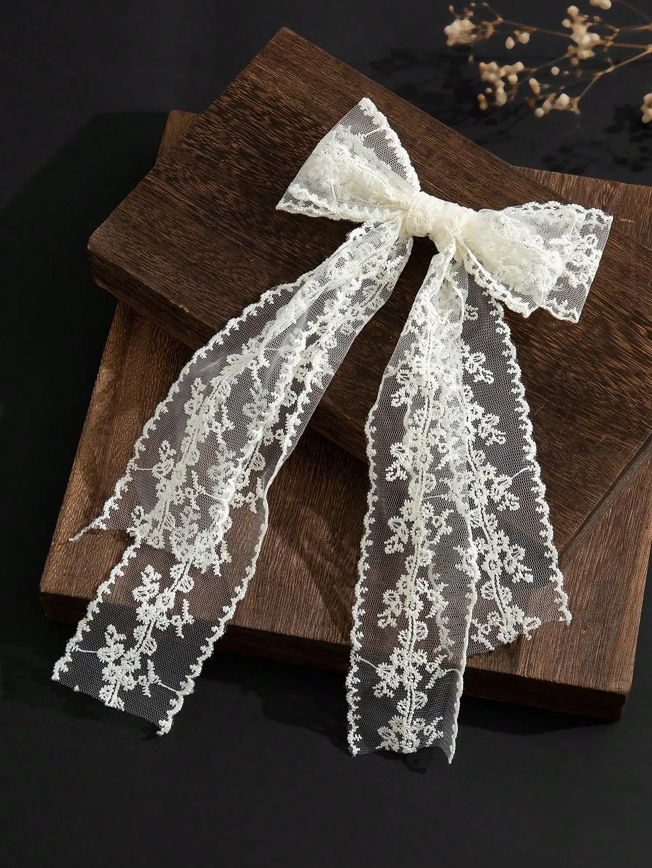 1pc Mori Style Lace Bow Hair Clip, Elegant Double Layer Floral Lace Hair Barrette For Women
1pc Mori Style Lace Bow Hair Clip, Elegant Double Layer Floral Lace Hair Barrette For Women