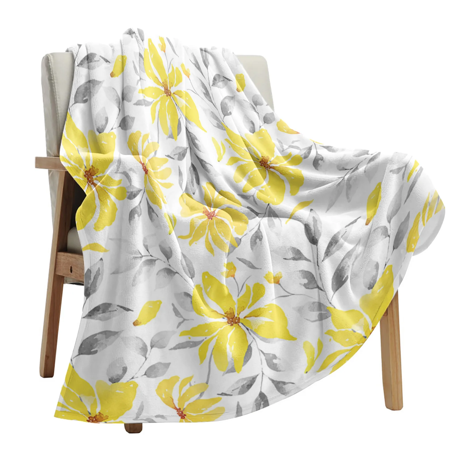 Watercolor Yellow Flowers Abstract Blankets Portable Soft Throw Blanket for Bed Office Bedspread Flannel Blanket
Watercolor Yellow Flowers Abstract Blankets Portable Soft Throw Blanket for Bed Office Bedspread Flannel Blanket