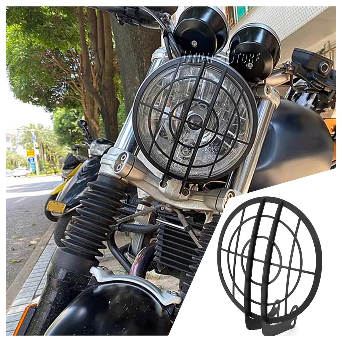 For BMW BMW R NINE T Racer/Scrambler/Pure Motorcycle Headlight Grille Protector Front Lamp Guards Head Light Protective Cover
For BMW BMW R NINE T Racer/Scrambler/Pure Motorcycle Headlight Grille Protector Front Lamp Guards Head Light Protective Cover