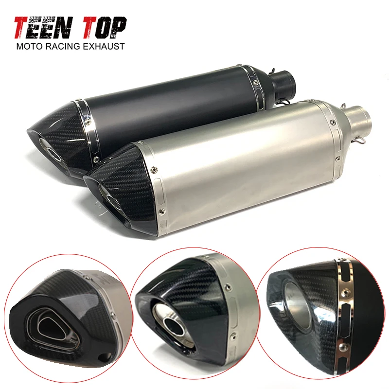 Universal Motorcycle Exhaust Silencer Pipe 470mm Motorbike Exhaust Elbow 51mm Muffler With DB Killer Z900 Ninja400 Ninja650
Universal Motorcycle Exhaust Silencer Pipe 470mm Motorbike Exhaust Elbow 51mm Muffler With DB Killer Z900 Ninja400 Ninja650
