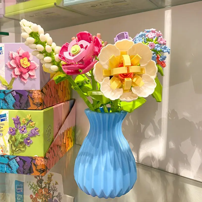 Creative Small Particle Children's Toy Flower Series Assembled Vase Flower Branch Office Room Balcony Festival Gift
Creative Small Particle Children's Toy Flower Series Assembled Vase Flower Branch Office Room Balcony Festival Gift