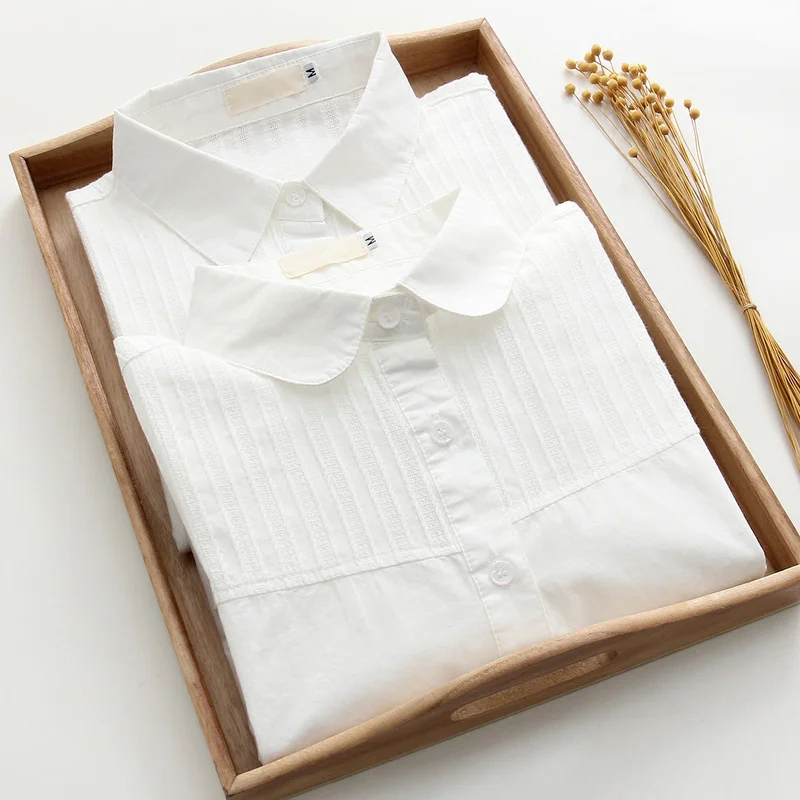 Cotton 100% Women White Shirts Summer New 2024 Turn-Down Collar Long-Sleeved Office Lady Elegant Outwear Blouse Tops
Cotton 100% Women White Shirts Summer New 2024 Turn-Down Collar Long-Sleeved Office Lady Elegant Outwear Blouse Tops